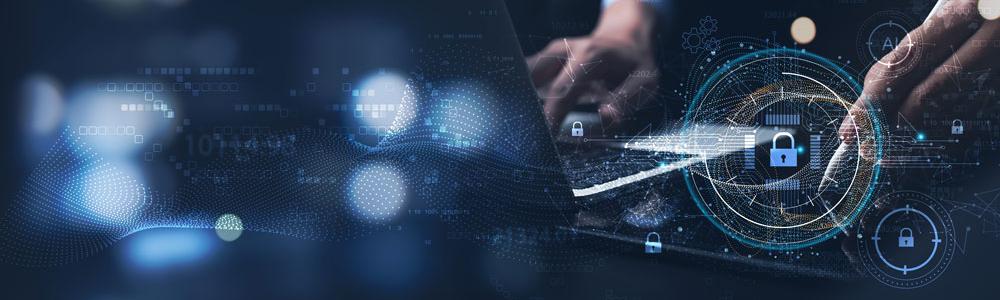 Computer security concept art.