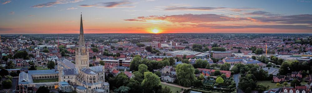 Norfolk aerial view
