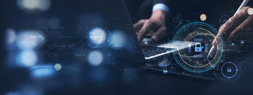 Computer security concept art.