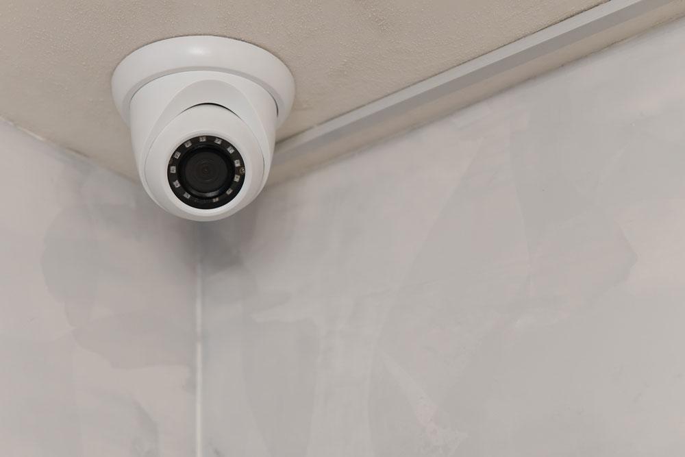 Security camera in house